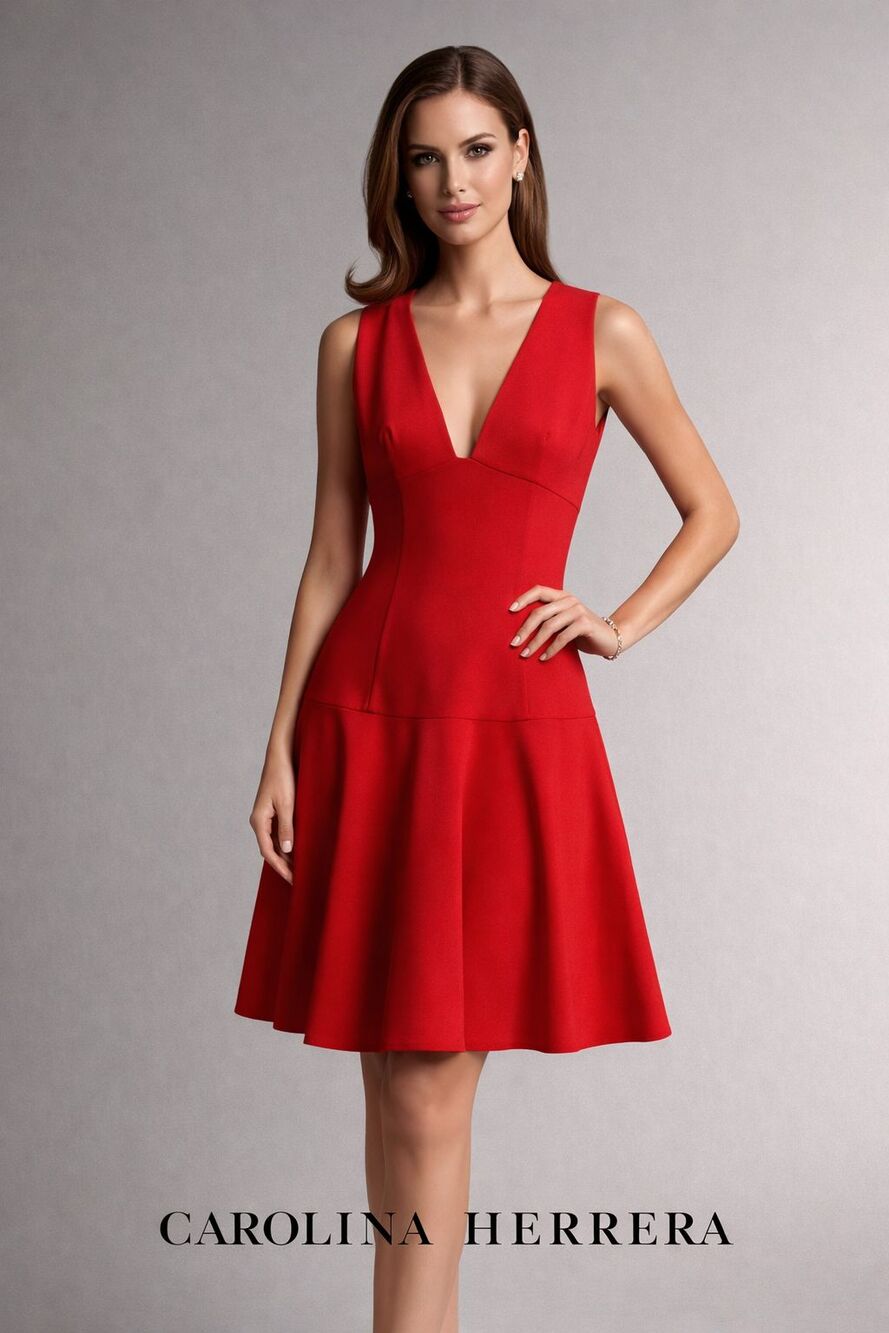 NWT. Carolina Herrera Virgin Wool Dress Size: 6